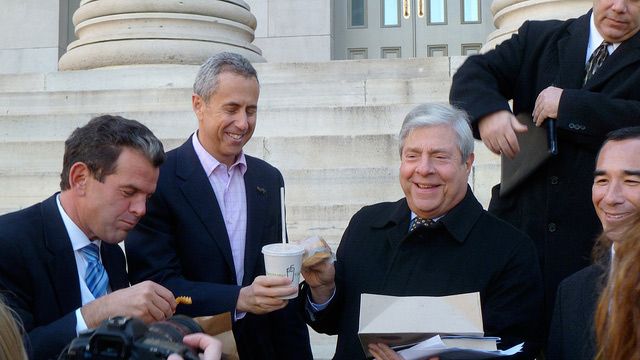Danny Meyer, Marty Markowitz, and others welcome Shake Shack to Brooklyn.